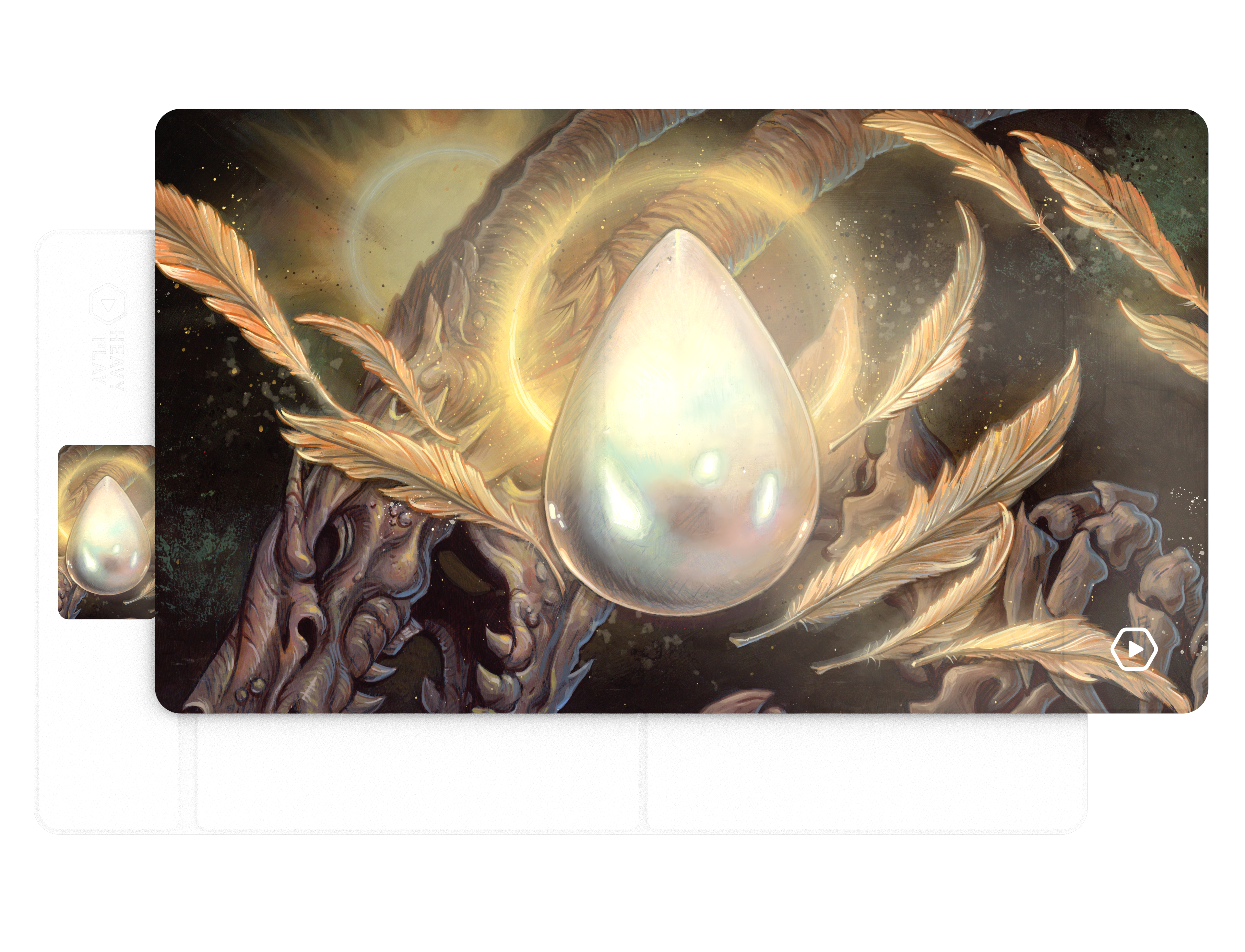 HP ETB LIMITED EDITION PLAYMAT CHRIS SEAMAN - PEARL Playmats Heavy Play | Red Claw Gaming