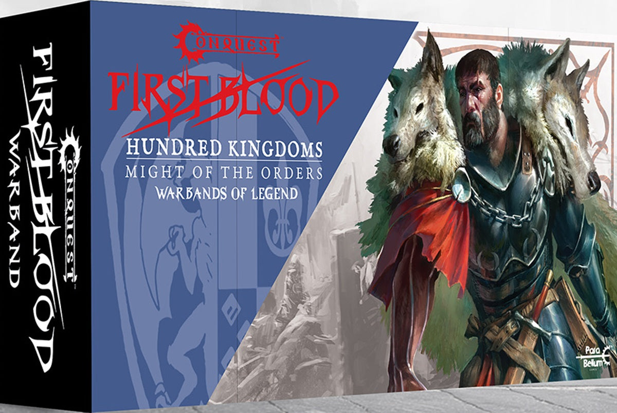 CONQUEST: HUNDRED KINGDOMS MIGHT OF THE ORDERS FIRST BLOOD NEW EDITION WARBAND Miniatures para bellum | Red Claw Gaming