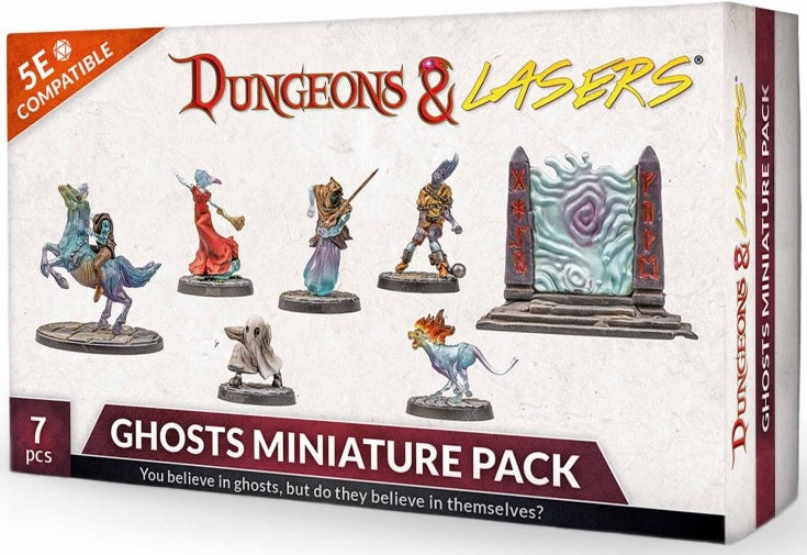 Dungeons & Lasers - Ghosts Mini Pack Clear Plastic Red Claw Gaming | Red Claw Gaming