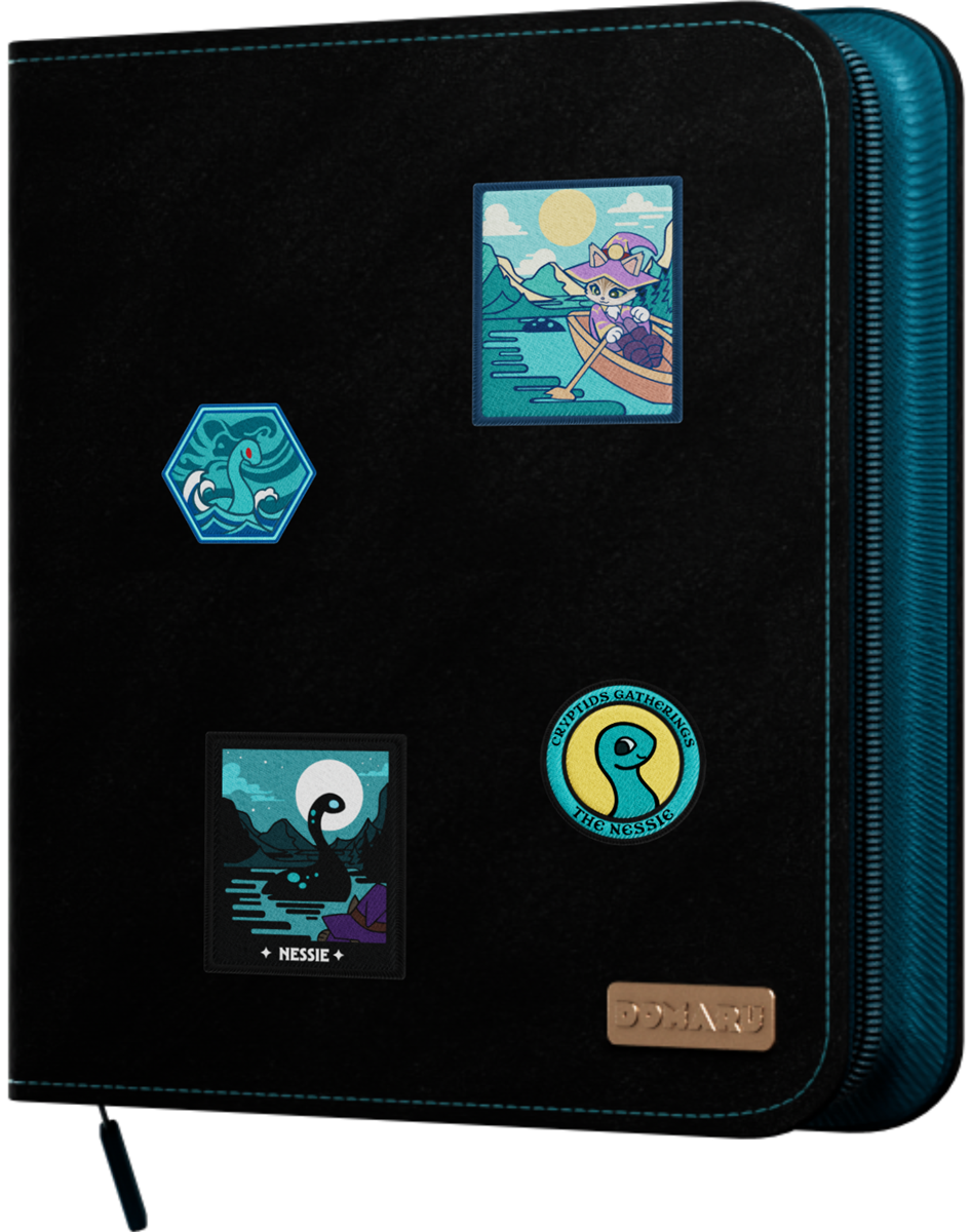GATHERERS TAVERN CRYPTIDS COLLECTION DOMARU BINDER - TURQUOISE LOCH 12PKT | Red Claw Gaming