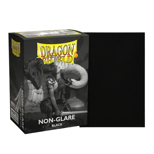 Dragon Shield Non-Glare Sleeve - Black 100ct Dragon Shield Dragon Shield    | Red Claw Gaming