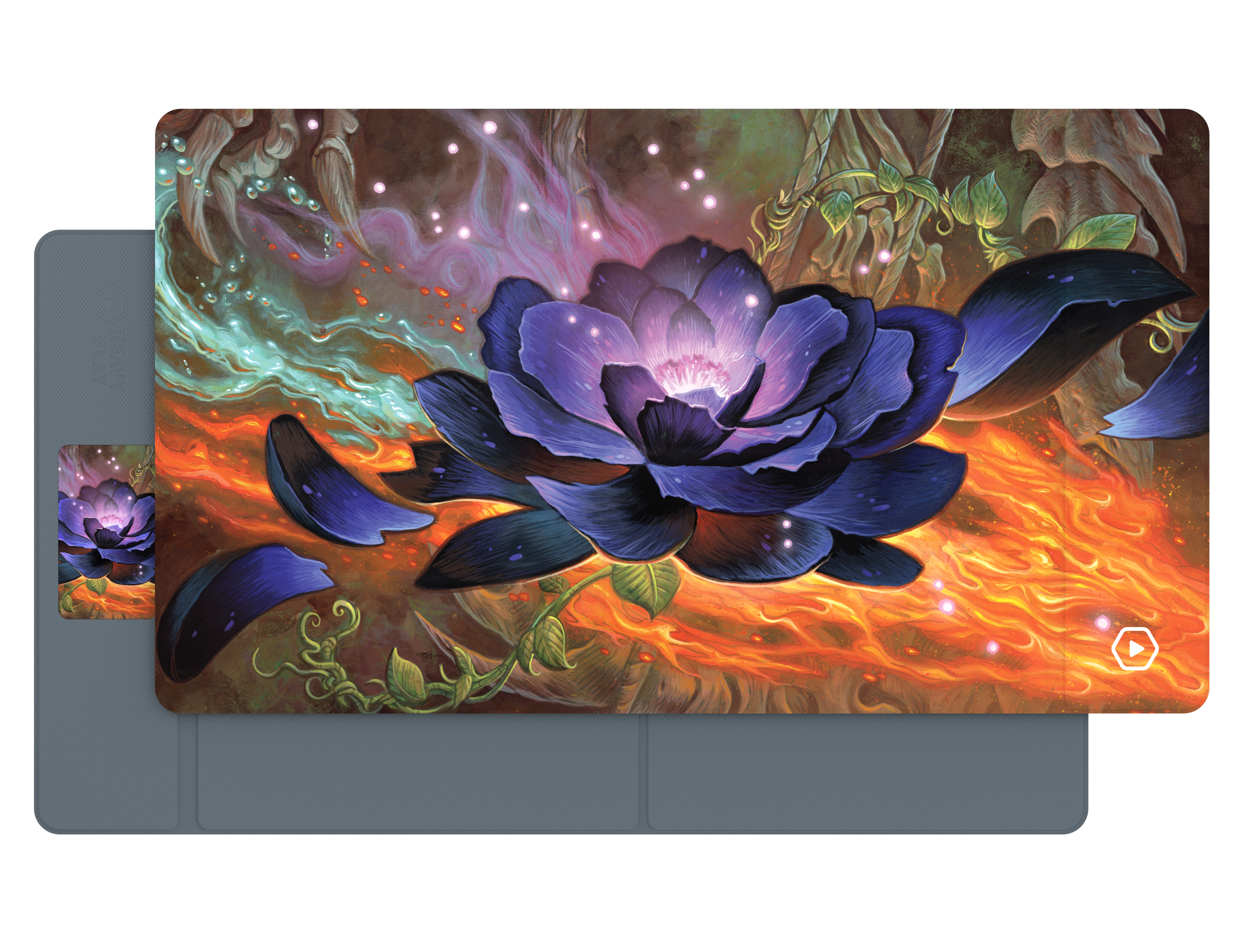 HP ETB LIMITED EDITION PLAYMAT CHRIS SEAMAN - LOTUS Playmats Heavy Play | Red Claw Gaming