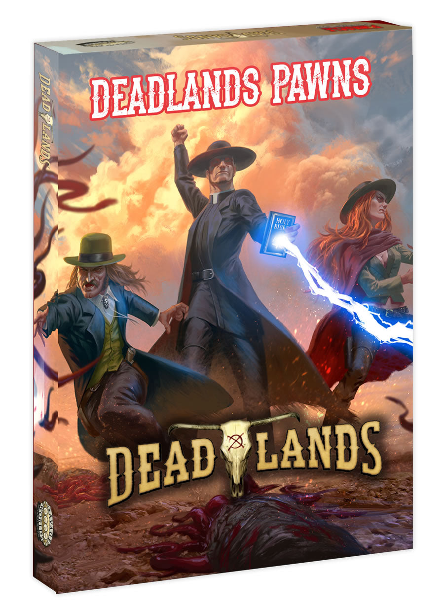 DEADLANDS: THE WEIRD WEST PAWNS BOXED SET Role Playing Red Claw Gaming | Red Claw Gaming