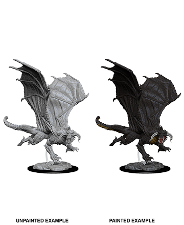 D&D Nolzur's Marvelous Miniatures: Young Black Dragon Minatures Wizkids Games | Red Claw Gaming