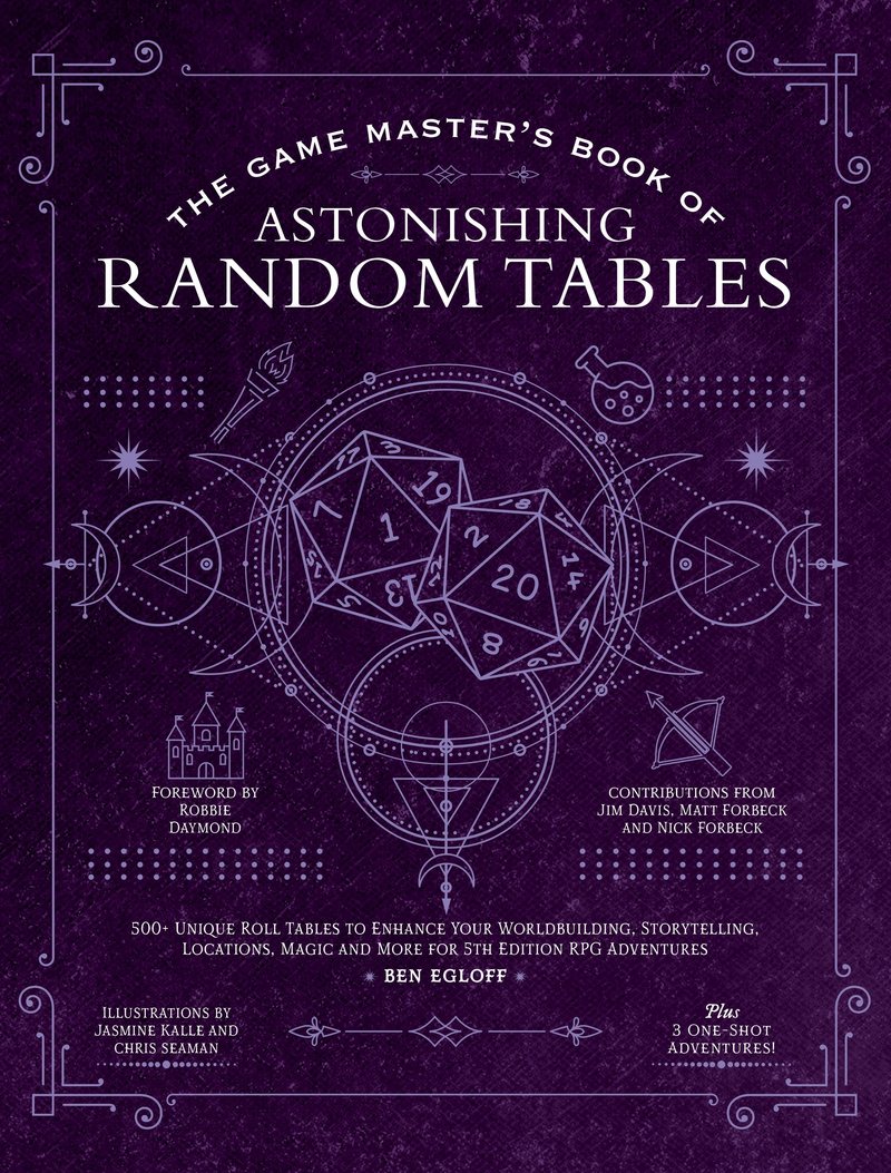 THE GAME MASTERS BOOK OF ASTONISHING RANDOM TABLES | Red Claw Gaming