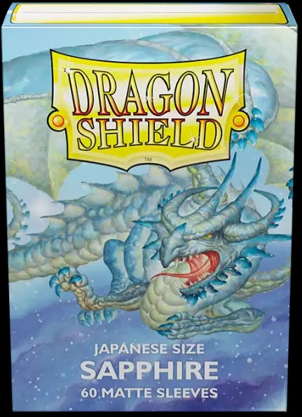 DRAGON SHIELD SLEEVES JAPANESE MATTE SAPPHIRE 60CT Dragon Shield Dragon Shield    | Red Claw Gaming