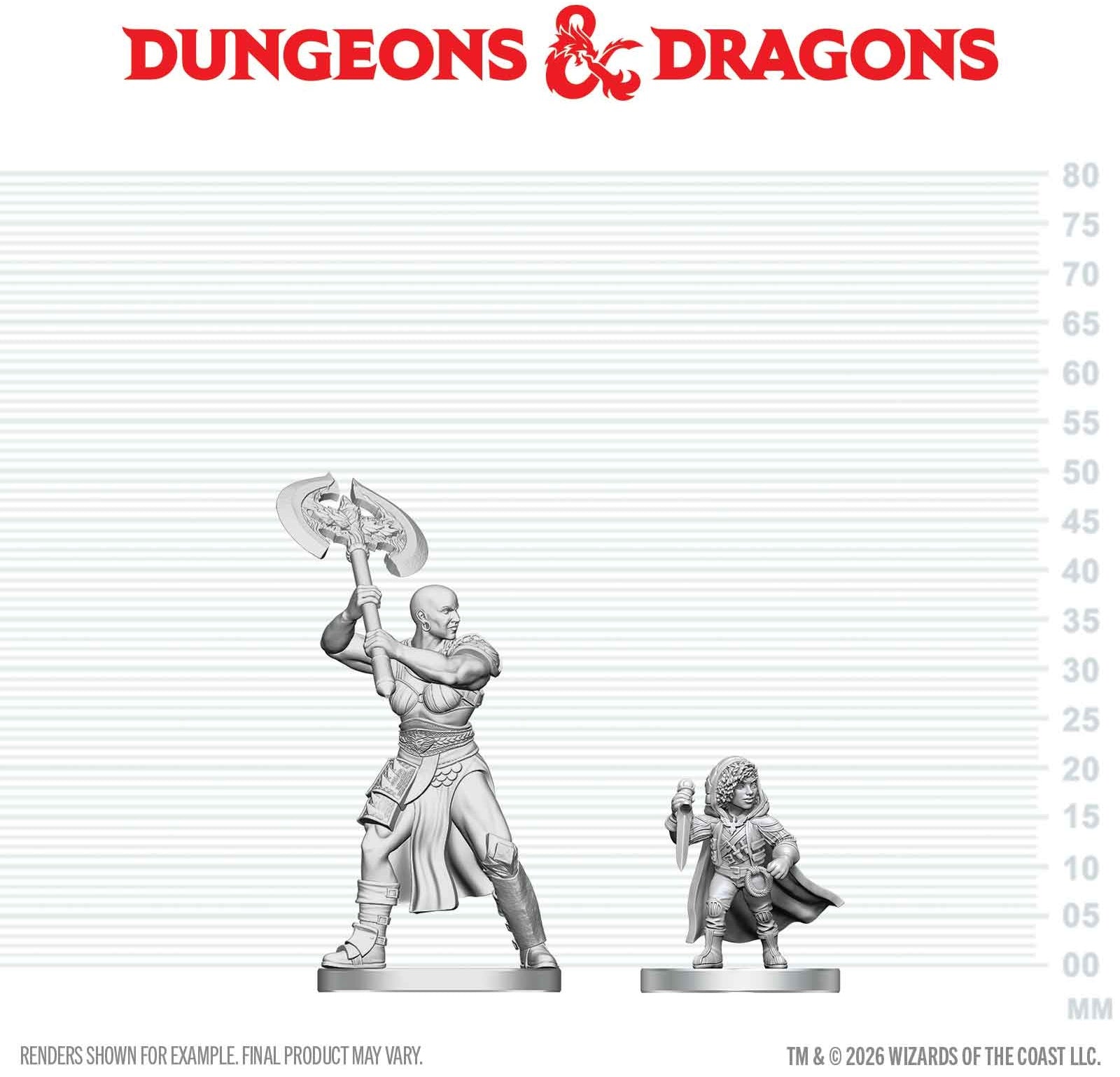 DND UNPAINTED MINIS WV29 GOLIATH BARBARIAN & HALFLING ROGUE | Red Claw Gaming