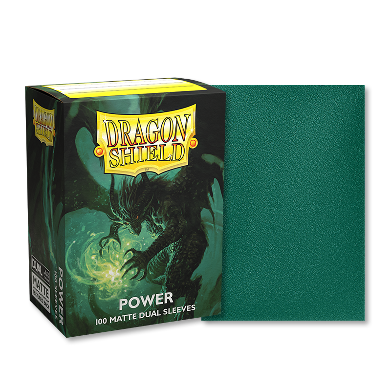 DRAGON SHIELD SLEEVES DUAL MATTE POWER 100CT Dragon Shield Dragon Shield    | Red Claw Gaming