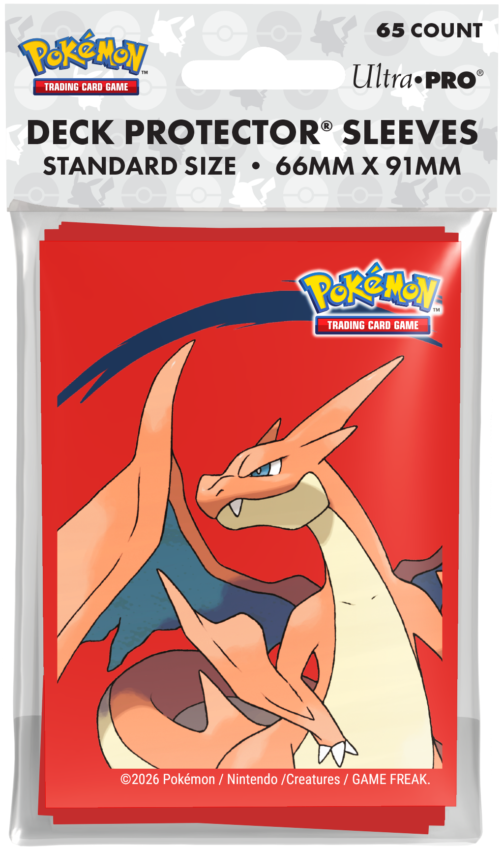 UP D-PRO POKEMON MEGA CHARIZARD Y SLEEVES 65CT | Red Claw Gaming