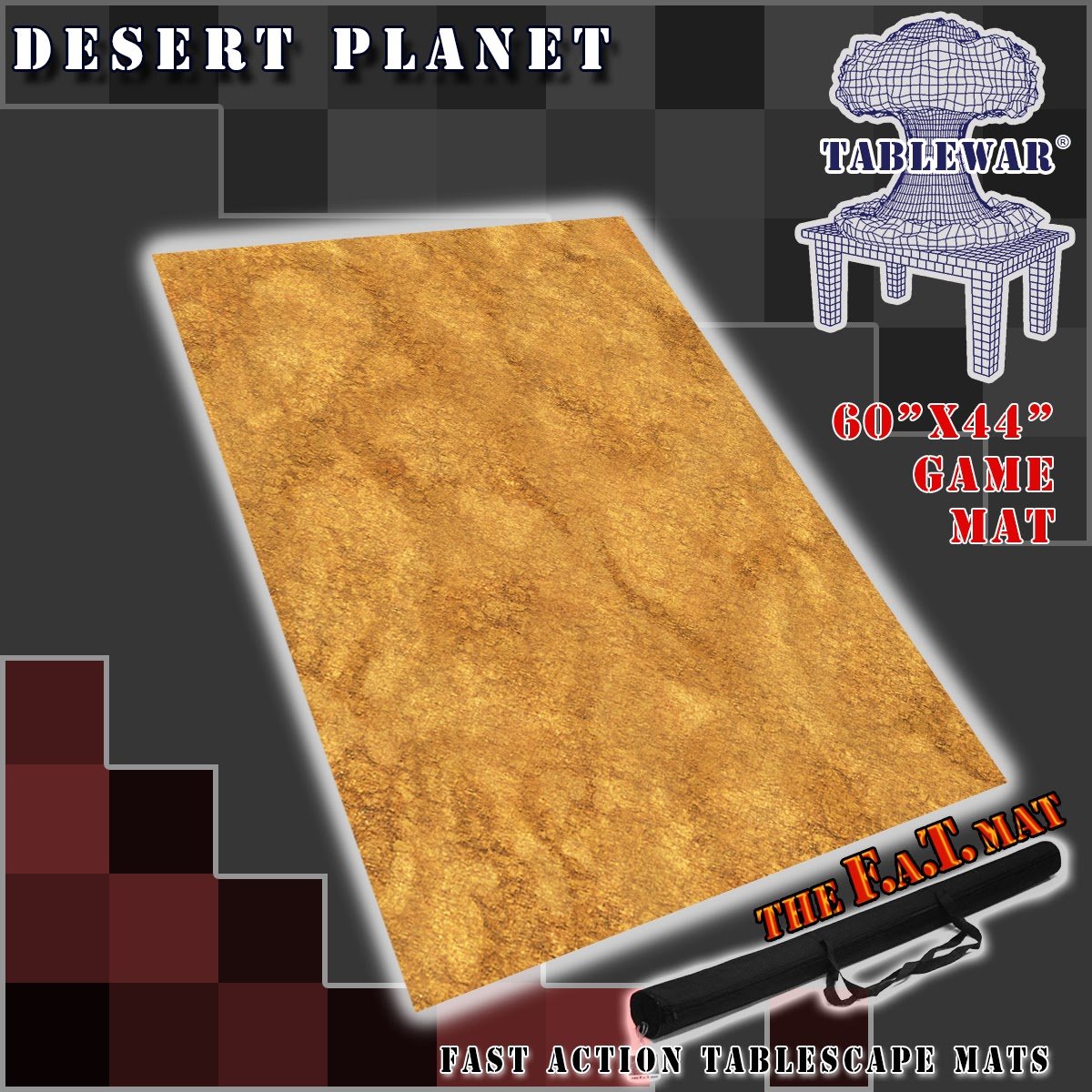 F.A.T. MATS: DESERT PLANET 60"X44" Gaming Mat F.A.T. Mats    | Red Claw Gaming