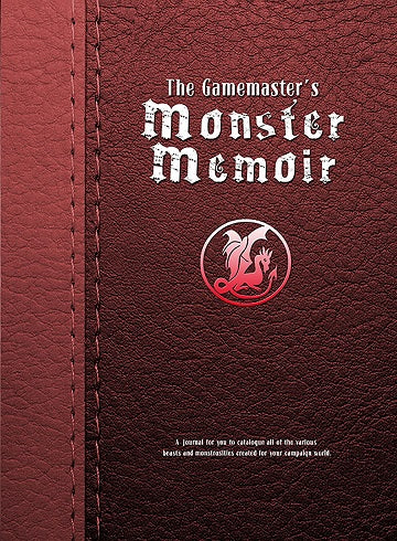 GAMEMASTER'S JOURNAL: MONSTER MEMOIR RPG Book Studio 2 | Red Claw Gaming