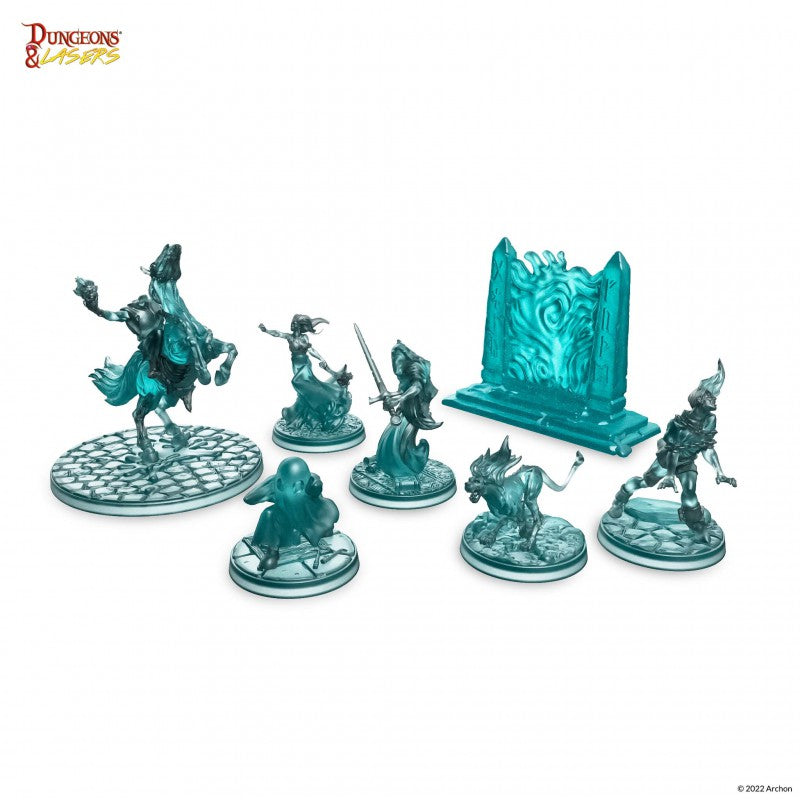 Dungeons & Lasers - Ghosts Mini Pack Clear Plastic Red Claw Gaming | Red Claw Gaming