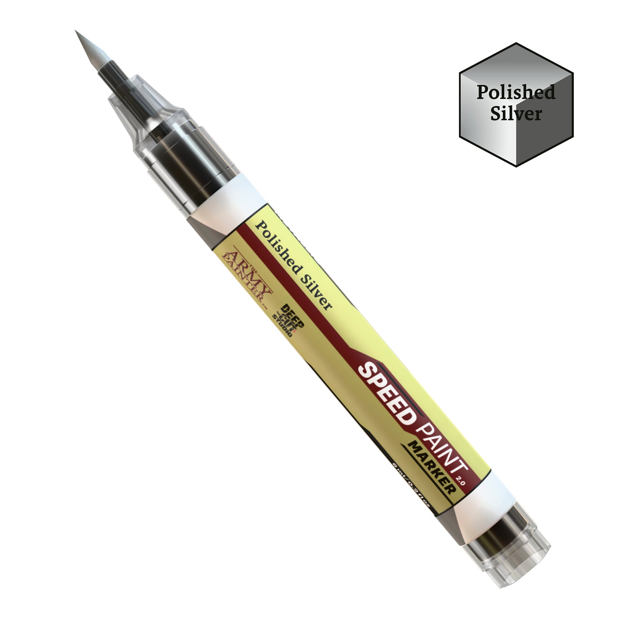 SPEEDPAINT MARKER POLISHED SILVER Speed Paint Marker Army Painter | Red Claw Gaming