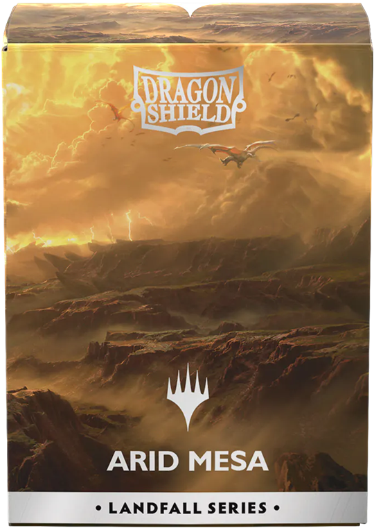 DRAGON SHIELD MAGIC THE GATHERING LANDFALL SERIES ARID MESA Dragon Shield Dragon Shield | Red Claw Gaming