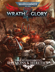 WARHAMMER 40K WRATH AND GLORY THREAT ASSESSMENT DAEMONS & HERETICS HC Role Playing Cubicle Seven | Red Claw Gaming