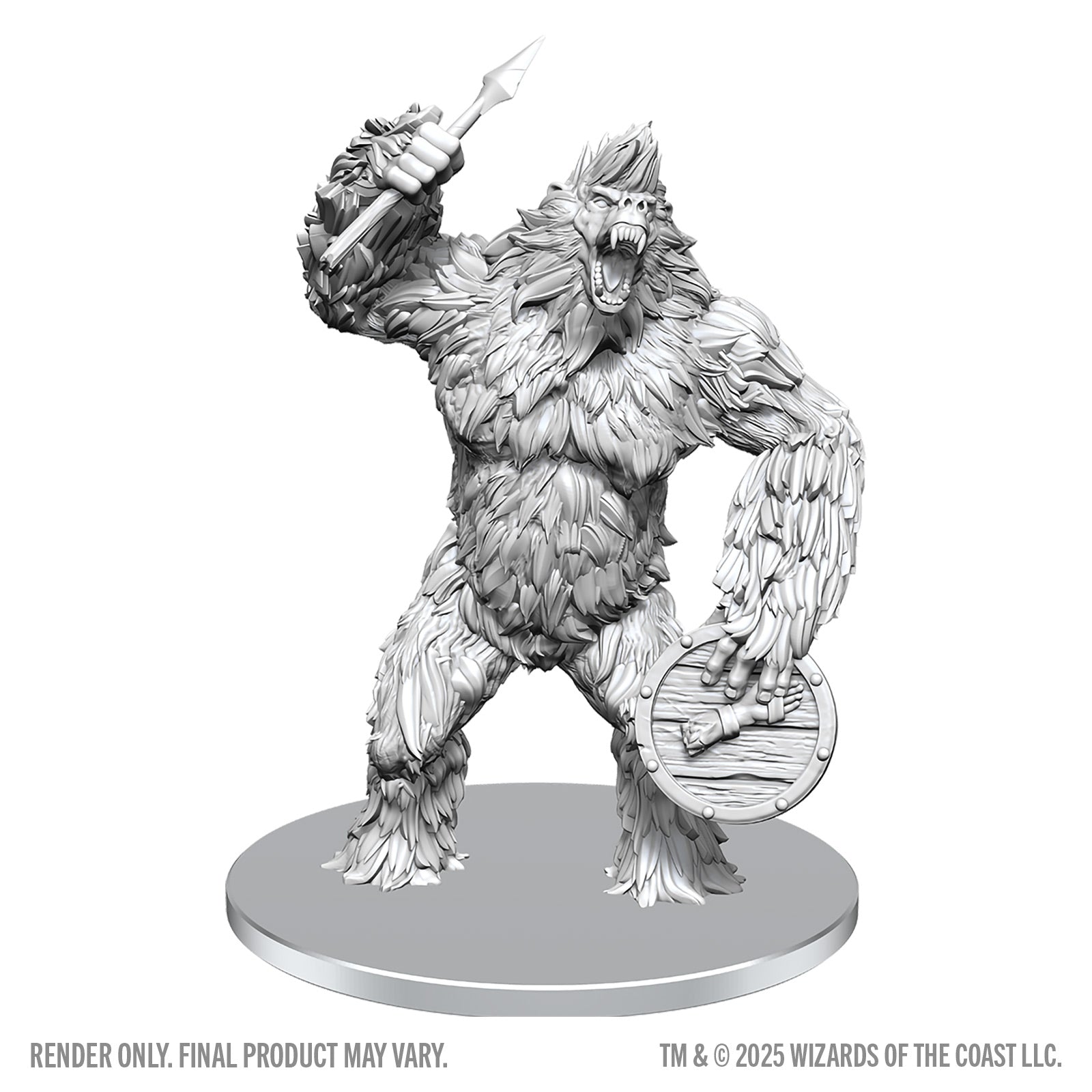 DND UNPAINTED MINIS WV28 CLASSIC YETI Minatures Wizkids Games | Red Claw Gaming