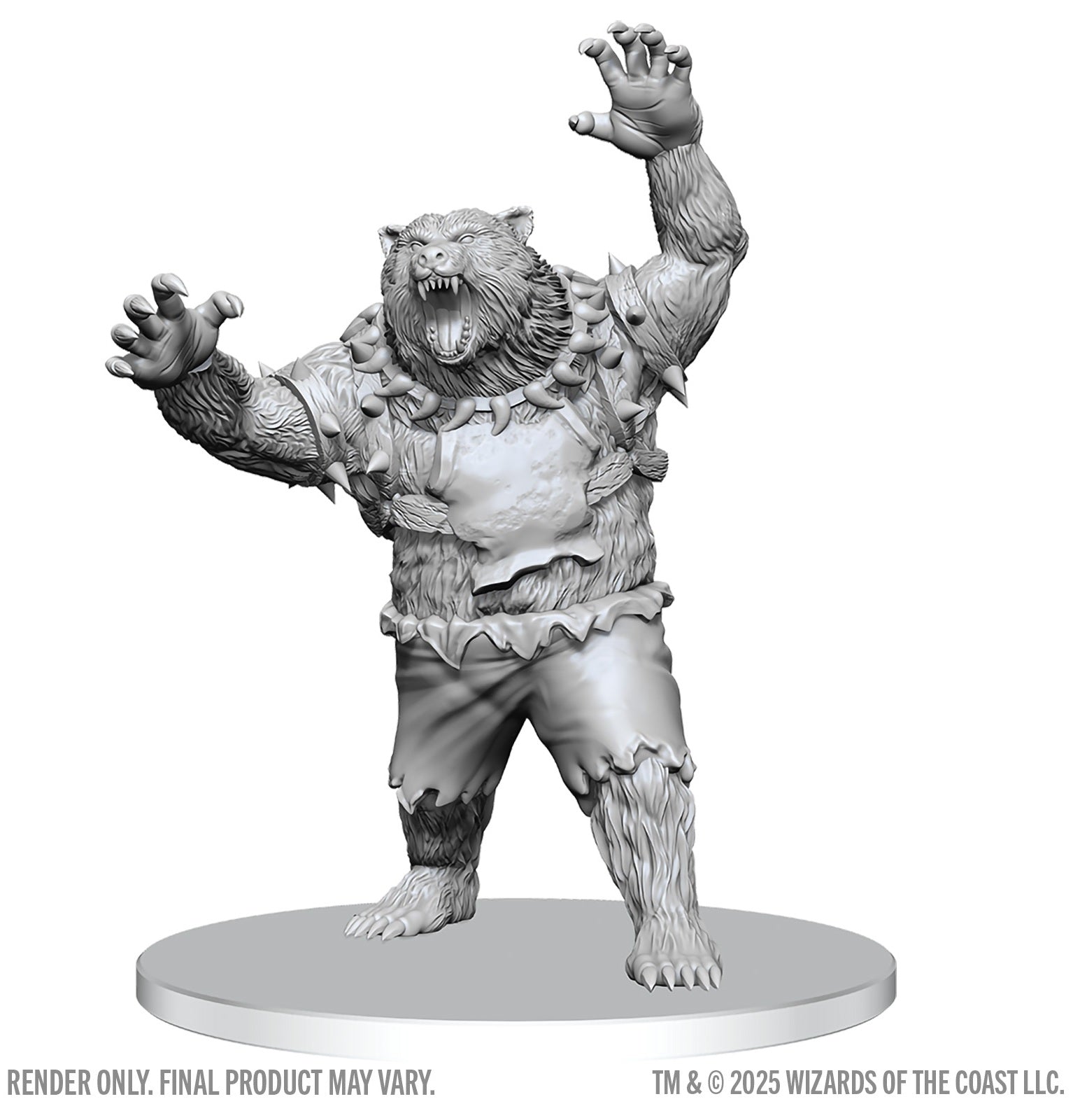 DND UNPAINTED MINIS WV28 WEREBEAR Minatures Wizkids Games | Red Claw Gaming