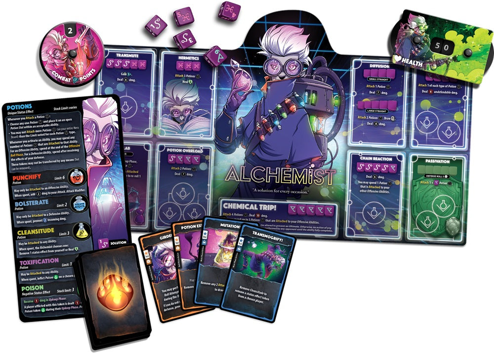 DICE THRONE HERO PACK - ALCHEMIST Board Games Universal DIstribution | Red Claw Gaming