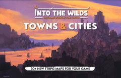 INTO THE WILDS BATTLEMAP BOOKS: TOWNS AND CITIES Role Playing Universal DIstribution | Red Claw Gaming