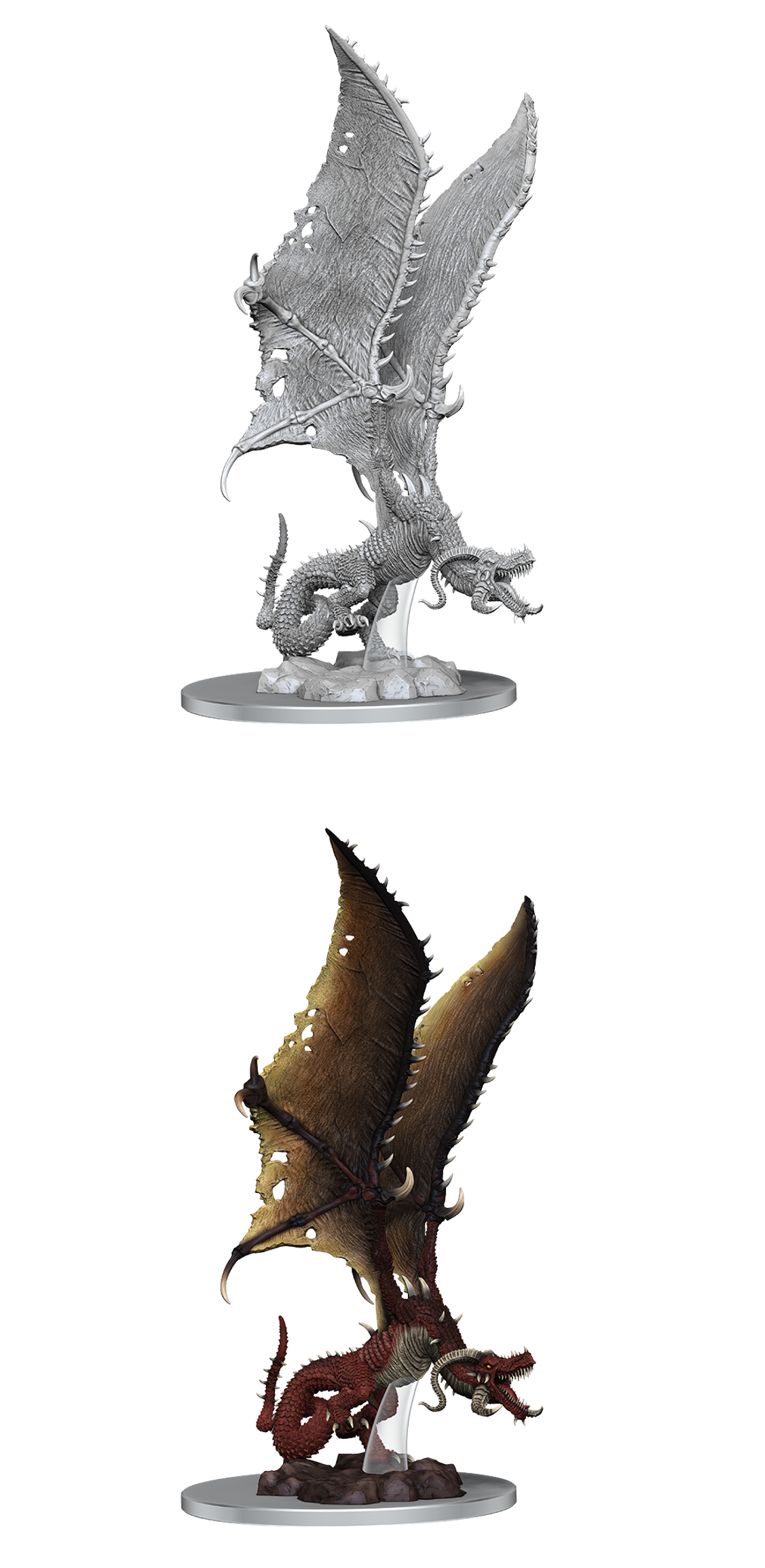 PATHFINDER BATTLES UNPAINTED FLAME DRAKE Minatures Wizkids Games | Red Claw Gaming
