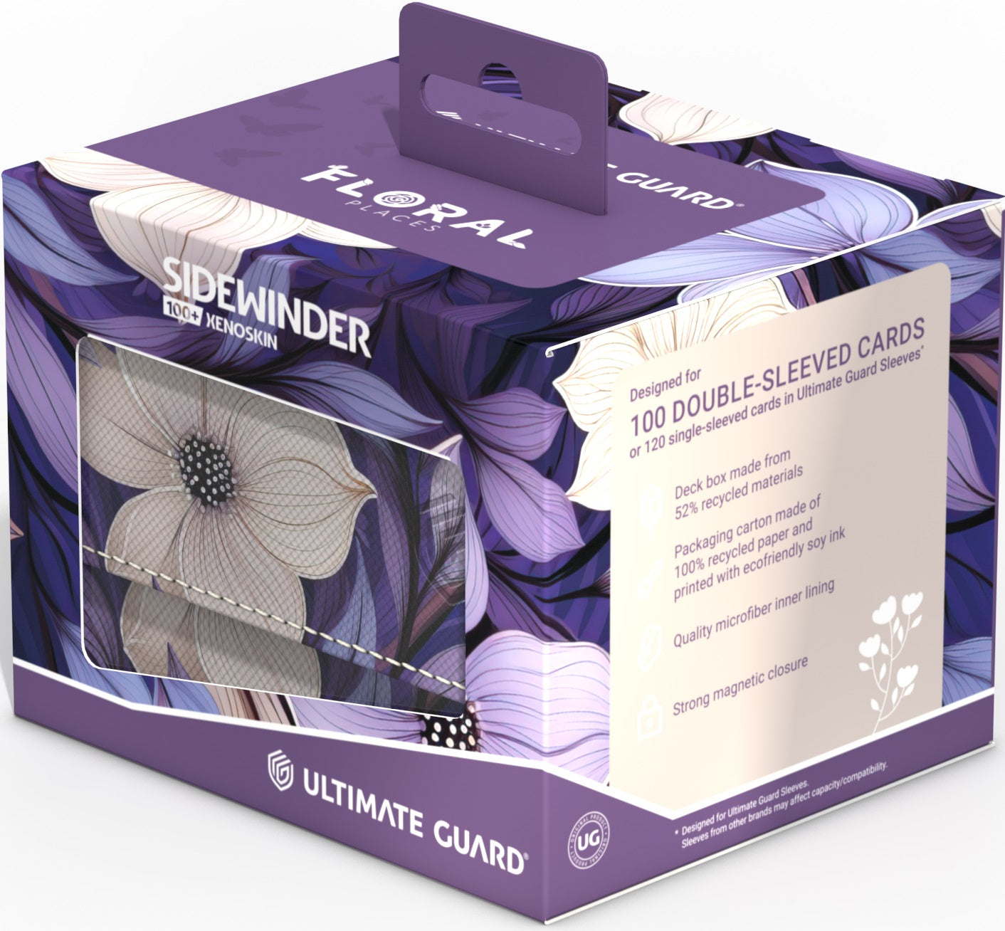 UG DECK CASE SIDEWINDER 100+ FLORAL MOONLIT GLEN Deck Box Ultimate Guard | Red Claw Gaming