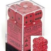 OPAQUE 12D6 RED/BLACK 16MM | Red Claw Gaming