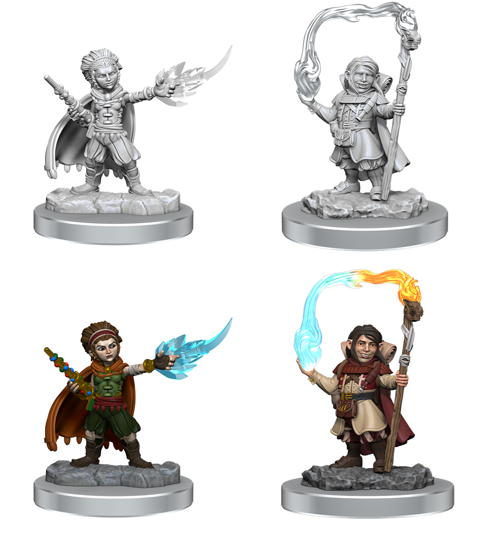 D&D Nolzur's Marvelous Miniatures: HALFLING WIZARDS Minatures Wizkids Games    | Red Claw Gaming
