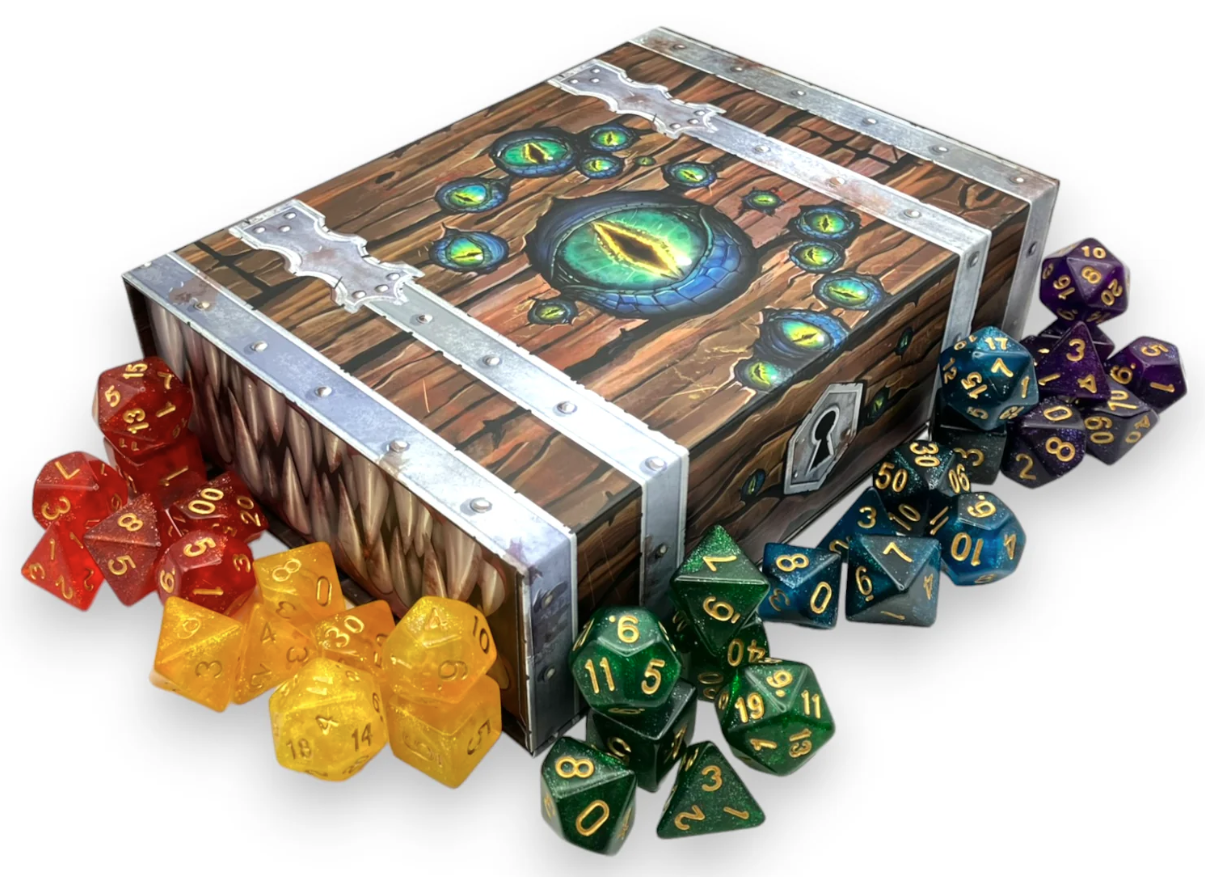 MIMIC CHEST AND TREASURE DICE COLLECTION Dice Universal DIstribution | Red Claw Gaming