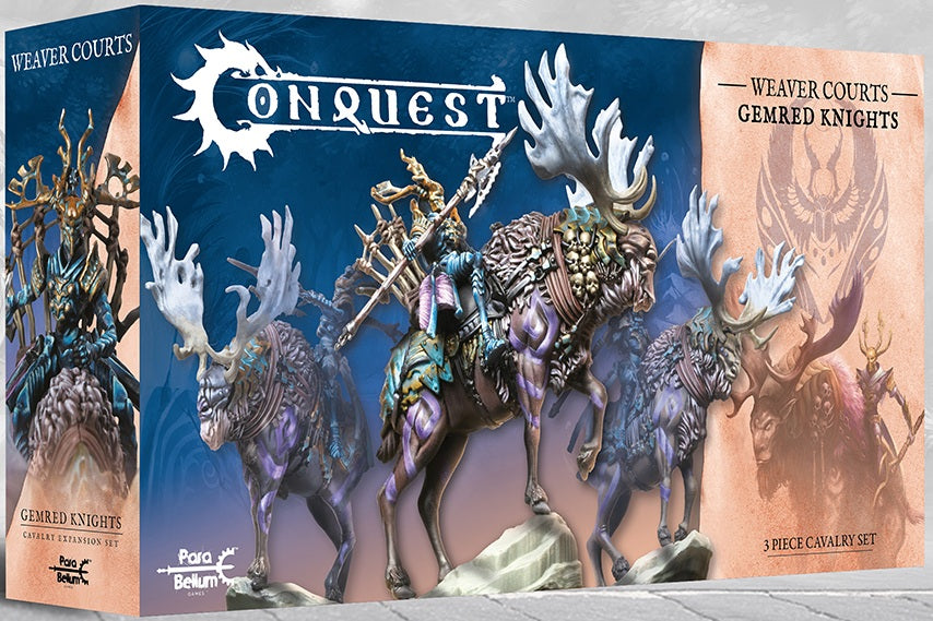 CONQUEST: WEAVER COURTS GEMRED KNIGHTS Miniatures Universal DIstribution | Red Claw Gaming