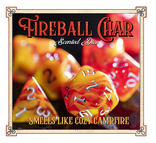 Baron Smelly Bones Dice -Fireball Char Dice Studio Woe | Red Claw Gaming