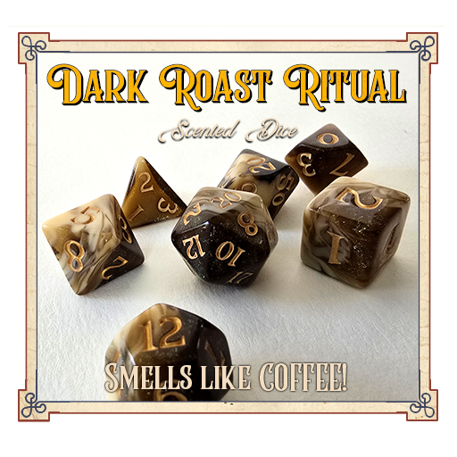 Baron Smelly Bones Dice - Dark Roast Ritual Dice Studio Woe | Red Claw Gaming
