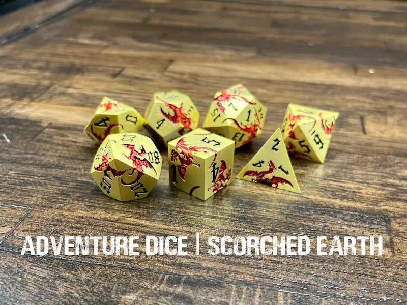 Scorched Earth Dice & Counters Adventure Dice | Red Claw Gaming
