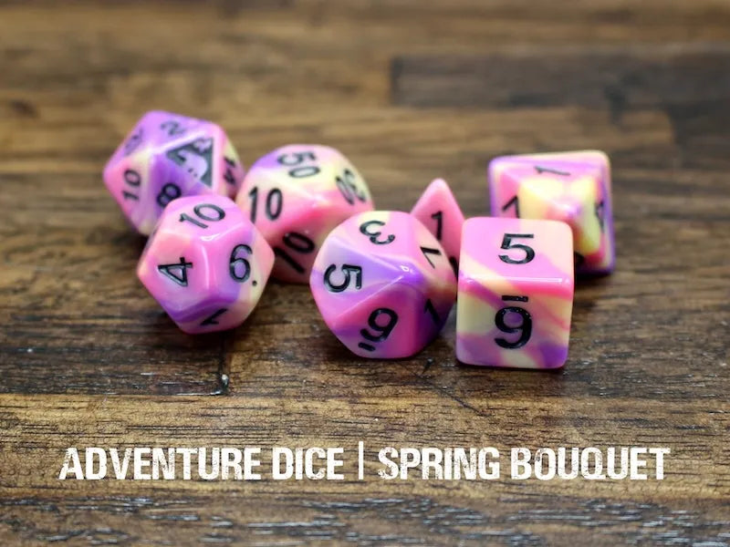 Adventure Dice Spring Bouquet Dice Set Dice & Counters Adventure Dice | Red Claw Gaming