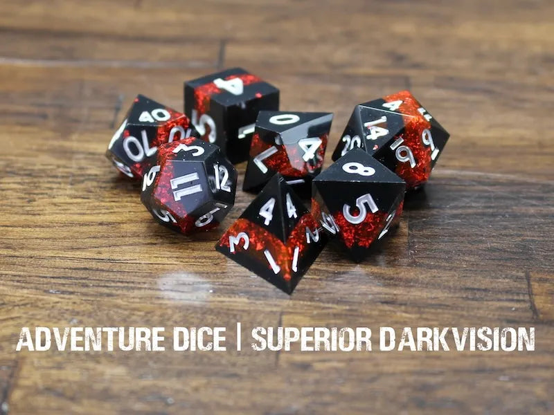 ADVENTURE DICE - SUPERIOR DARKVISION Dice & Counters Adventure Dice | Red Claw Gaming