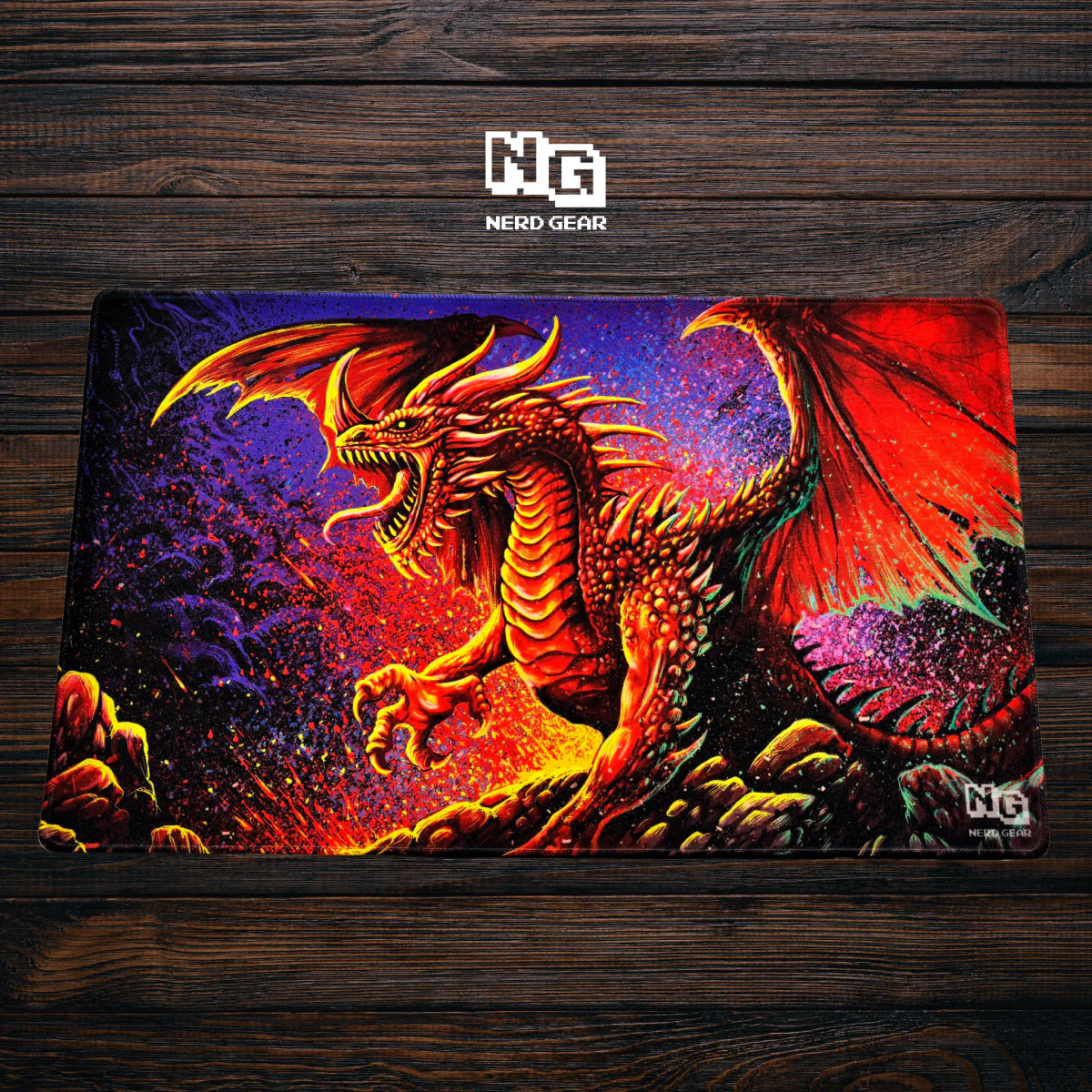 The Dragon Premium TCG Playmat MTG Accessory Nerd Gear | Red Claw Gaming