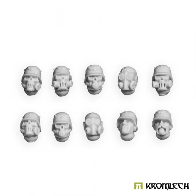 TRENCH KORPS GUARD HEADS Minatures Kromlech    | Red Claw Gaming