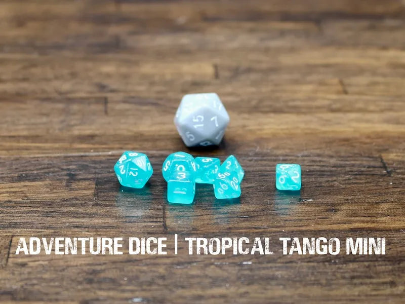 Adventure Dice Tropical Tango Mini Dice Set Dice & Counters Adventure Dice | Red Claw Gaming