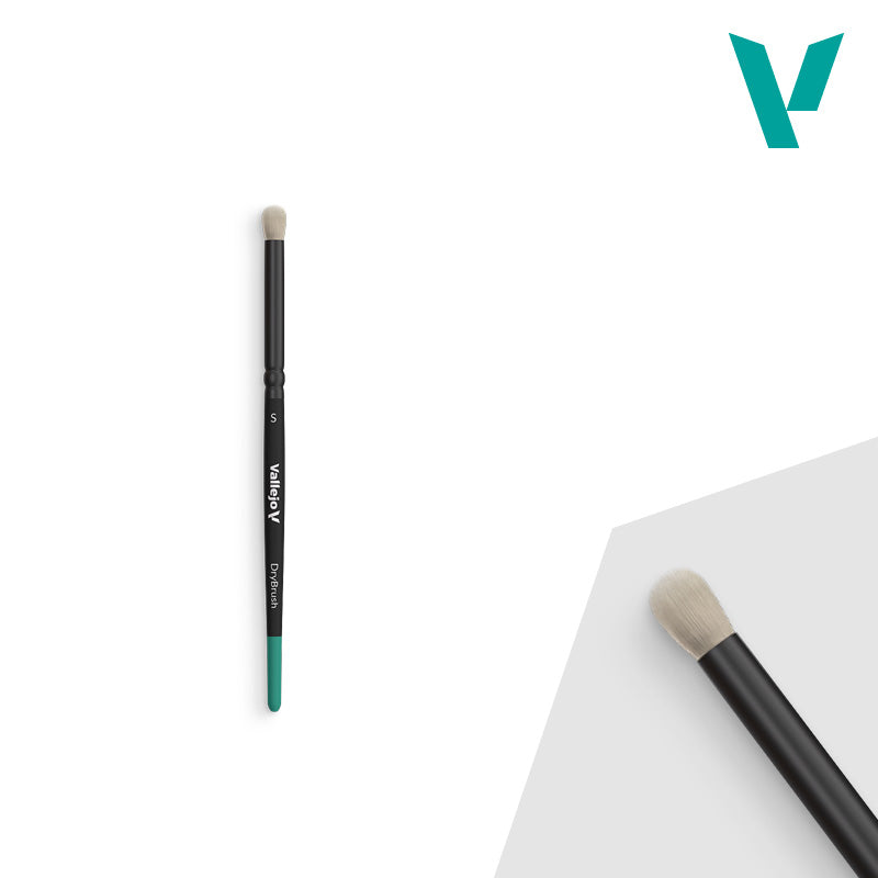 VALLEJO: NATURAL HAIR DRY BRUSH SMALL Vallejo Brush Vallejo    | Red Claw Gaming