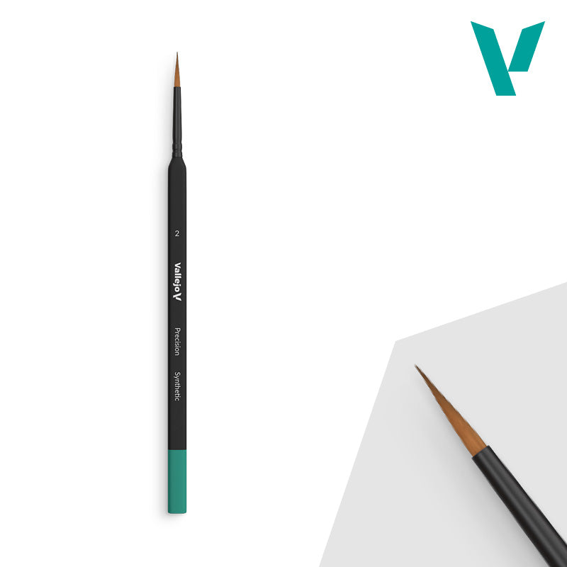 VALLEJO: ROUND SYNTHETIC PRECISION BRUSH/TRIANGLE NO. 2 Vallejo Brush Vallejo    | Red Claw Gaming