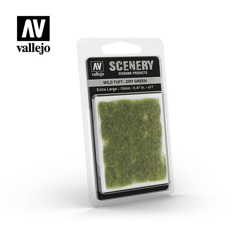 Vallejo: Scenery Large Wild Tuft Dry Green Tufts Vallejo    | Red Claw Gaming