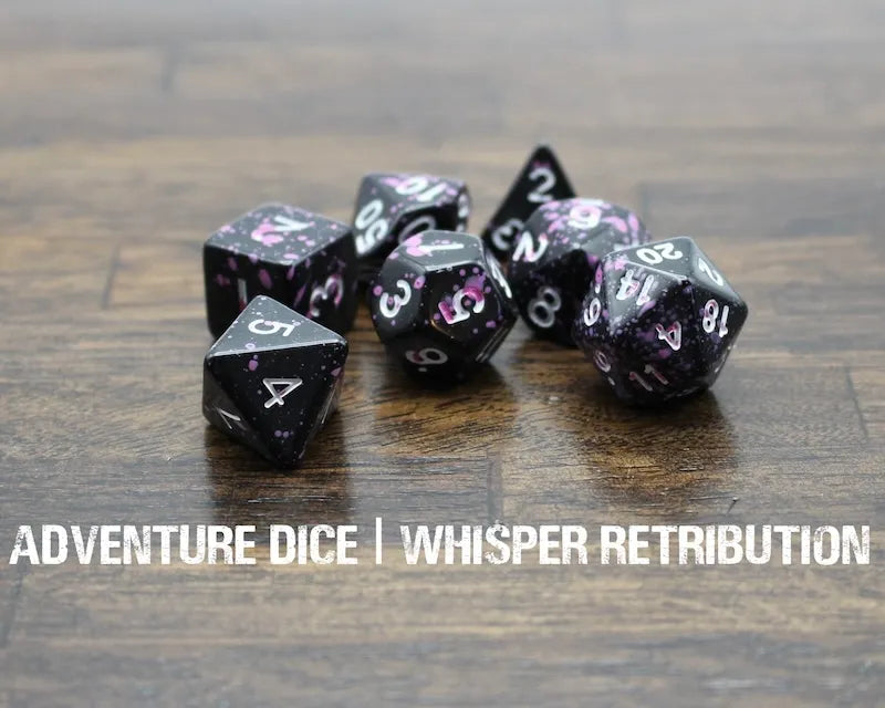 Adventure Dice Whisper Retribution Dice Set Dice & Counters Adventure Dice | Red Claw Gaming