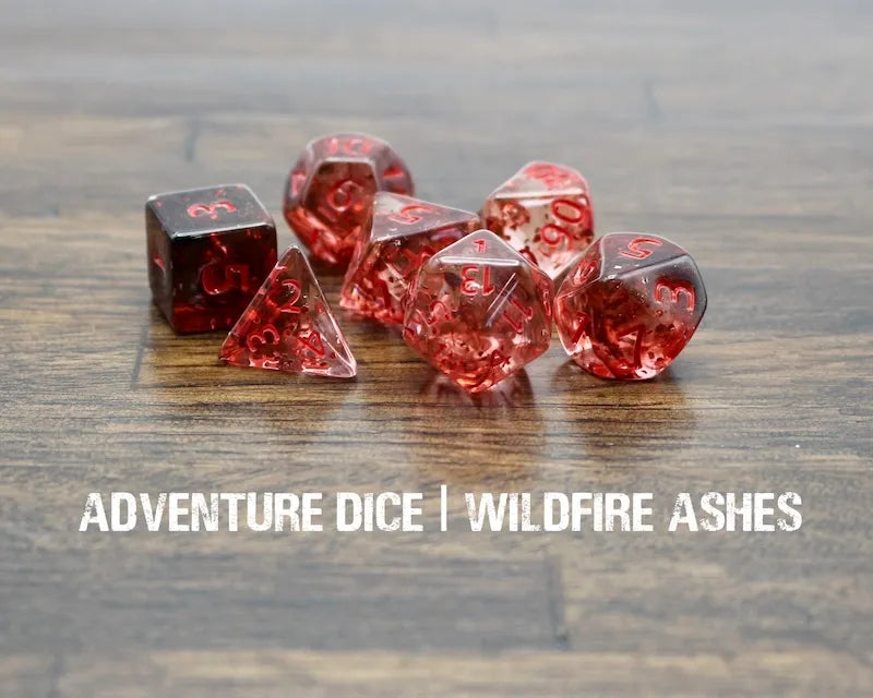 Adventure Dice Wildfire Ashes Dice Set Dice & Counters Adventure Dice | Red Claw Gaming