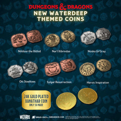 Dungeons & Dragons Xanathar's Treasure Pack: Waterdeep Collection Dice & Counters Sirius Dice | Red Claw Gaming