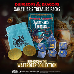 Dungeons & Dragons Xanathar's Treasure Pack: Waterdeep Collection Dice & Counters Sirius Dice | Red Claw Gaming