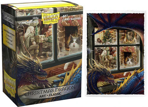 DRAGON SHIELD SLEEVES CLASSIC CHRISTMAS DRAGON 100CT Dragon Shield Dragon Shield | Red Claw Gaming