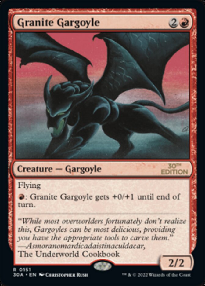 Granite Gargoyle [30th Anniversary Edition] MTG Single Magic: The Gathering    | Red Claw Gaming