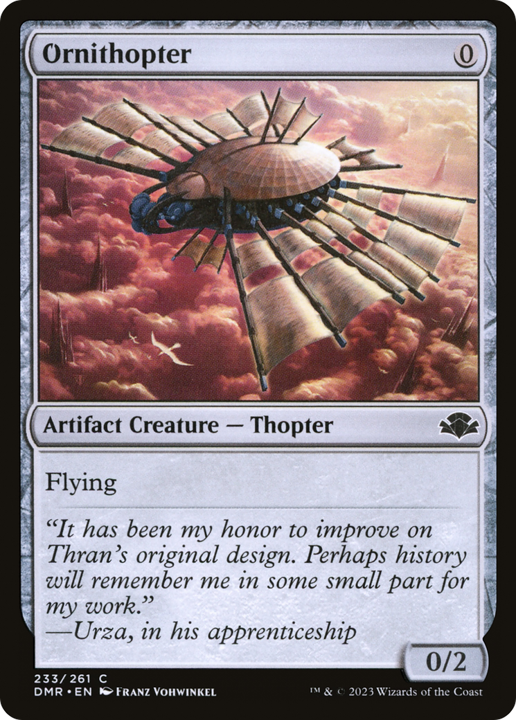 Ornithopter [Dominaria Remastered] MTG Single Magic: The Gathering    | Red Claw Gaming