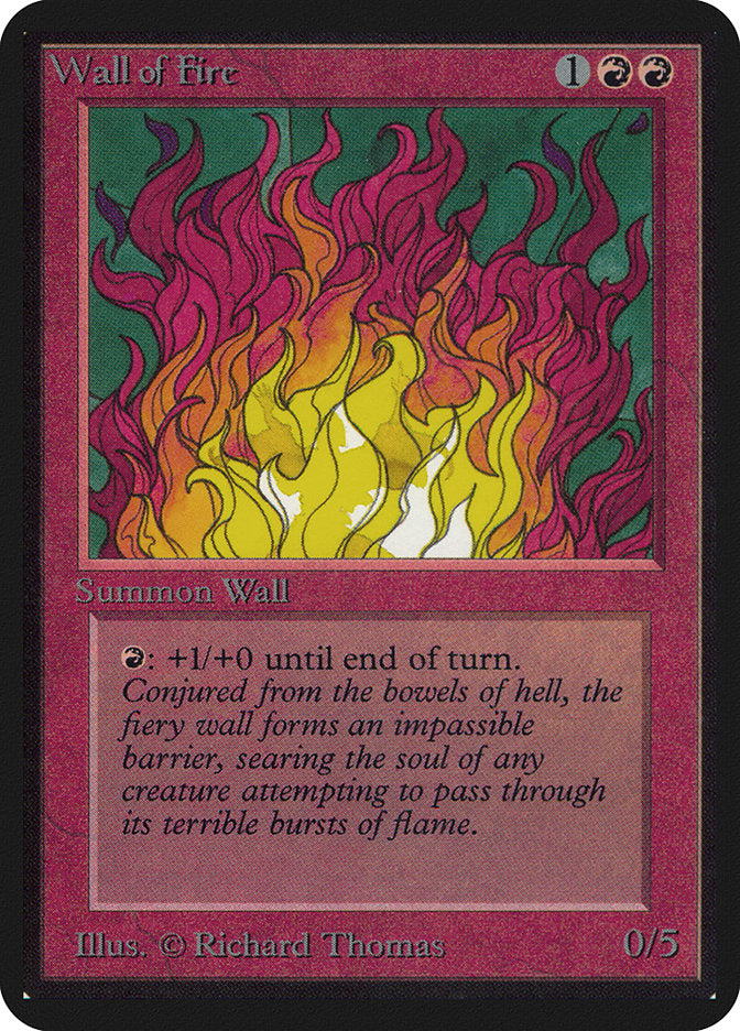 Wall of Fire [Alpha Edition] MTG Single Magic: The Gathering    | Red Claw Gaming