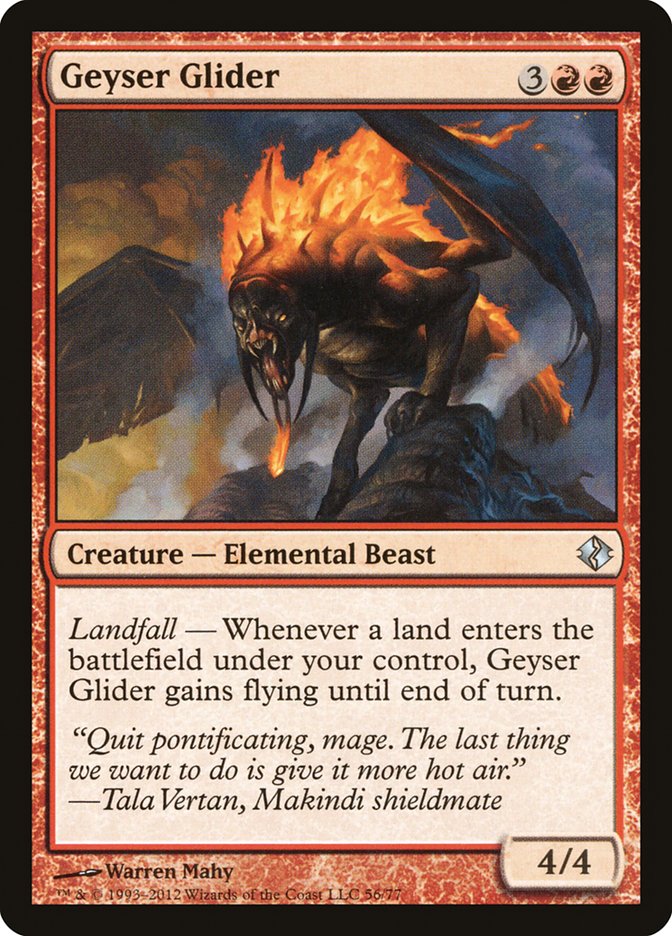 Geyser Glider [Duel Decks: Venser vs. Koth] MTG Single Magic: The Gathering    | Red Claw Gaming