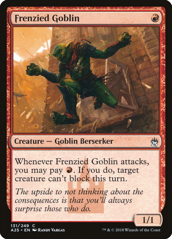 Frenzied Goblin [Masters 25] MTG Single Magic: The Gathering    | Red Claw Gaming